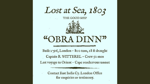 奥伯拉丁的回归/Return of the Obra Dinn-单机游戏库